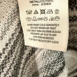 Free People Black and White Striped Rave On Midi Dress